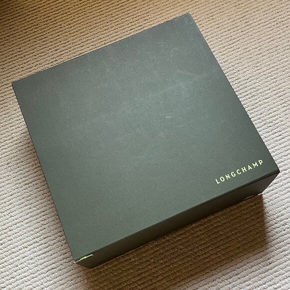 LONGCHAMP Medium Roseau Leather Top Handle Bag - Turtle Dove Grey - Authentic - Picture 14 of 17